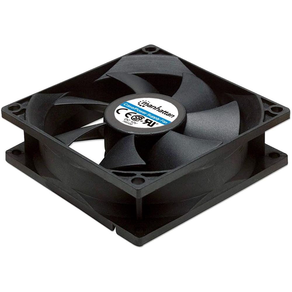 Foto 4 pulgar | Ventilador Pc Manhattan 80mm Diseño Cuadrado 4 Pin 2500rpm Negro 700320