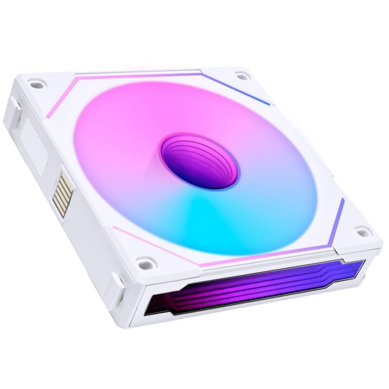 Ventilador Lian Li Uni Sl-infinity 120 Con Hoja Inversa, Color Blanco - Venta Internacional.