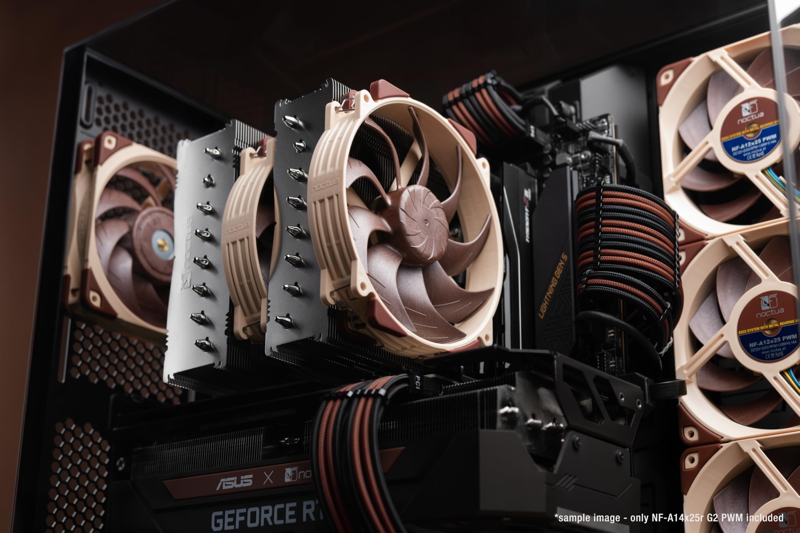 Foto 6 | Ventilador Para Pc Noctua Nf-a14x25r G2 Pwm 140 Mm 4 Pines Marrón - Venta Internacional.