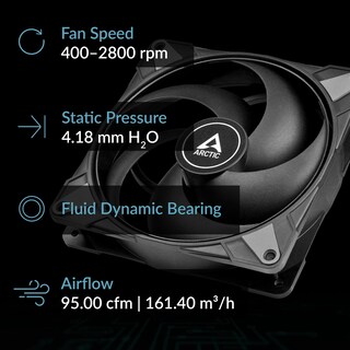 Foto 2 | Ventiladores Para Pc Arctic P14 Max (paquete De 5) De Alto Rendimiento, 140 Mm, Negros - Venta Internacional.