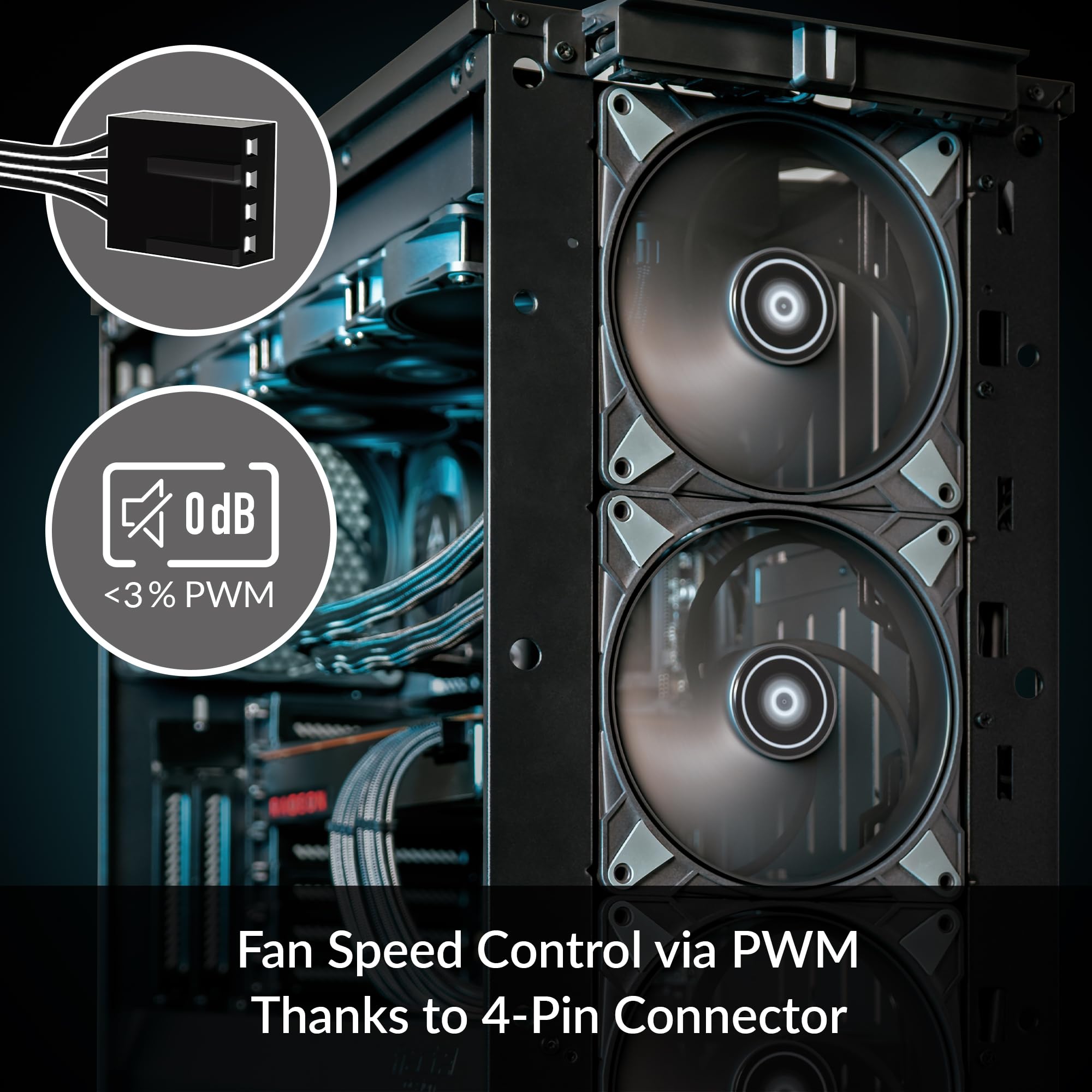 Foto 4 pulgar | Ventiladores Para Pc Arctic P14 Max (paquete De 5) De Alto Rendimiento, 140 Mm, Negros - Venta Internacional.