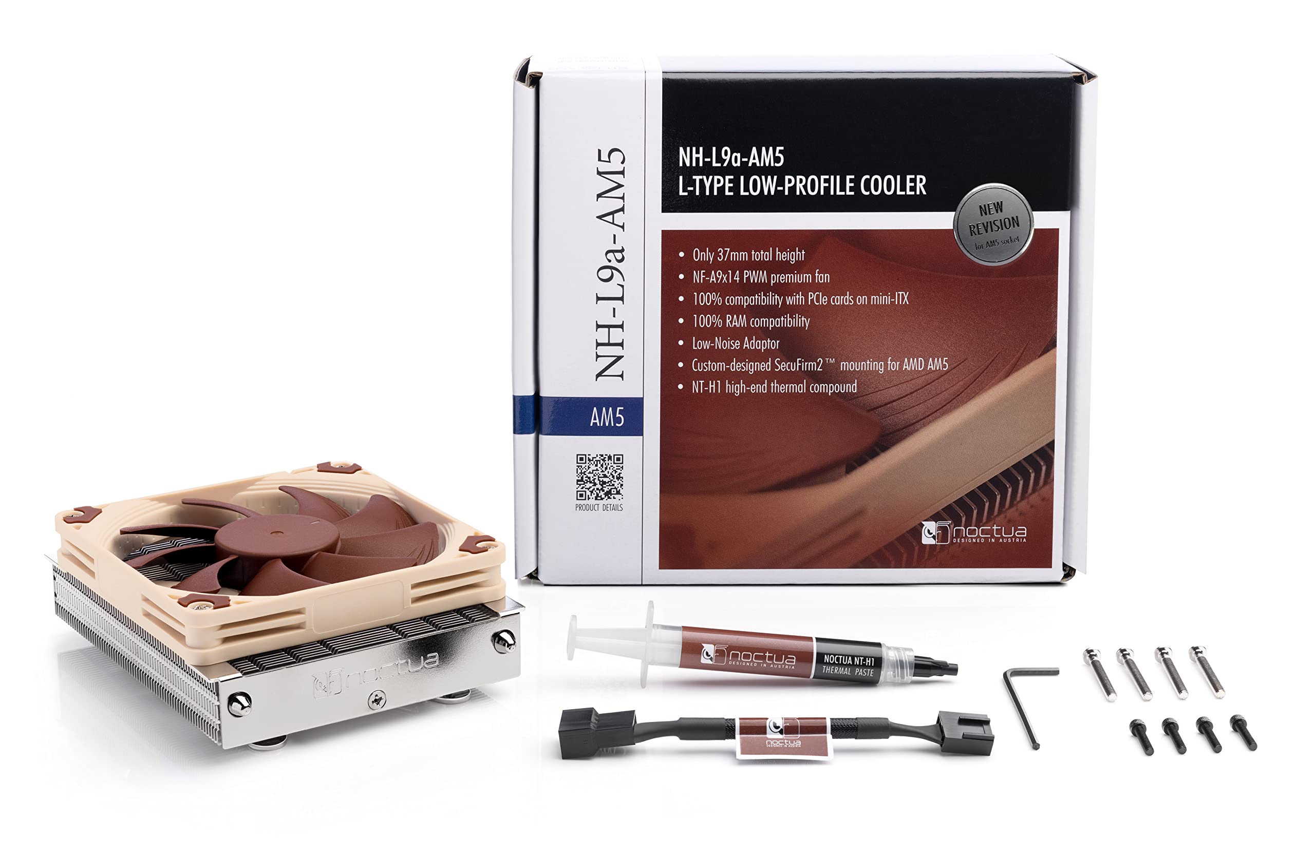 Foto 5 pulgar | Enfriador de Cpu Noctua Nh-l9a-am5 de Perfil Bajo para Amd Am5 Brown - Venta Internacional