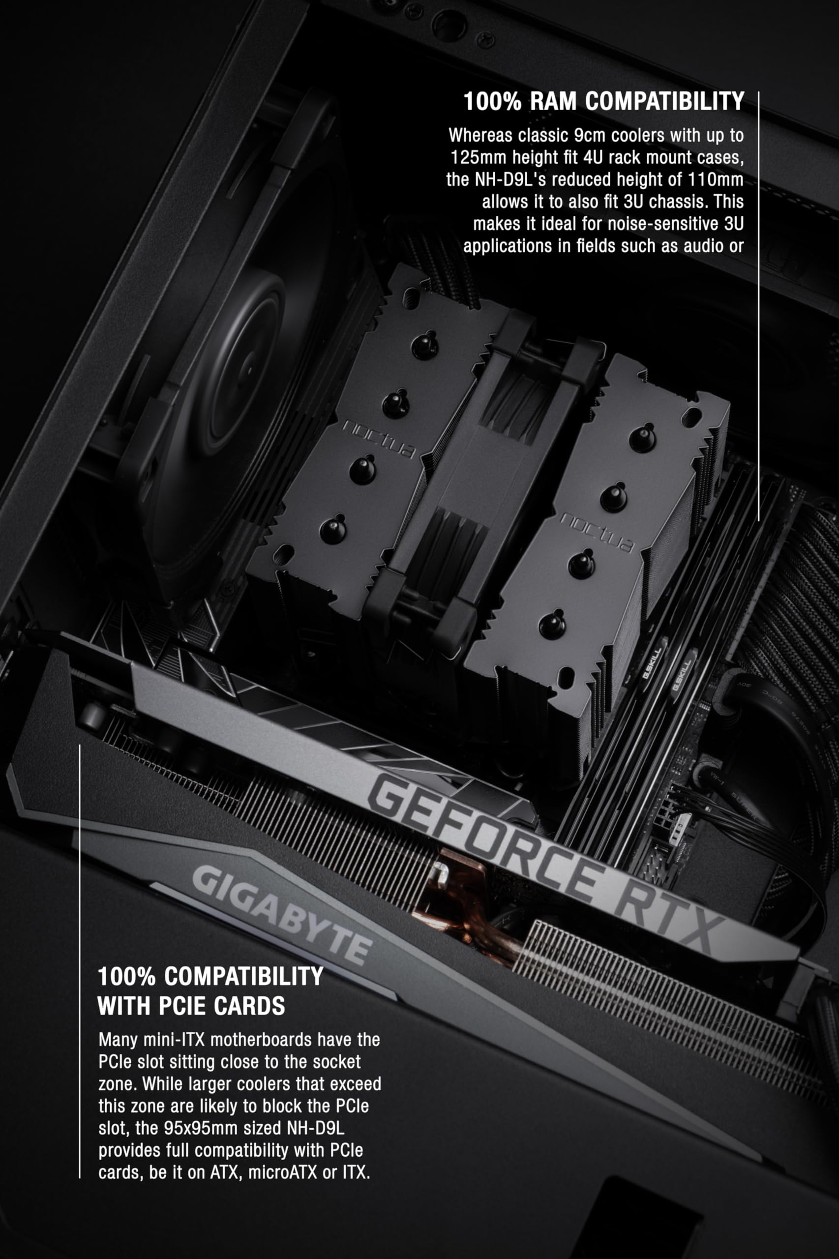 Foto 5 pulgar | Enfriador de Cpu Noctua Nh-d9l Chromax con Ventilador Nf-a9 de 92 Mm - Venta Internacional