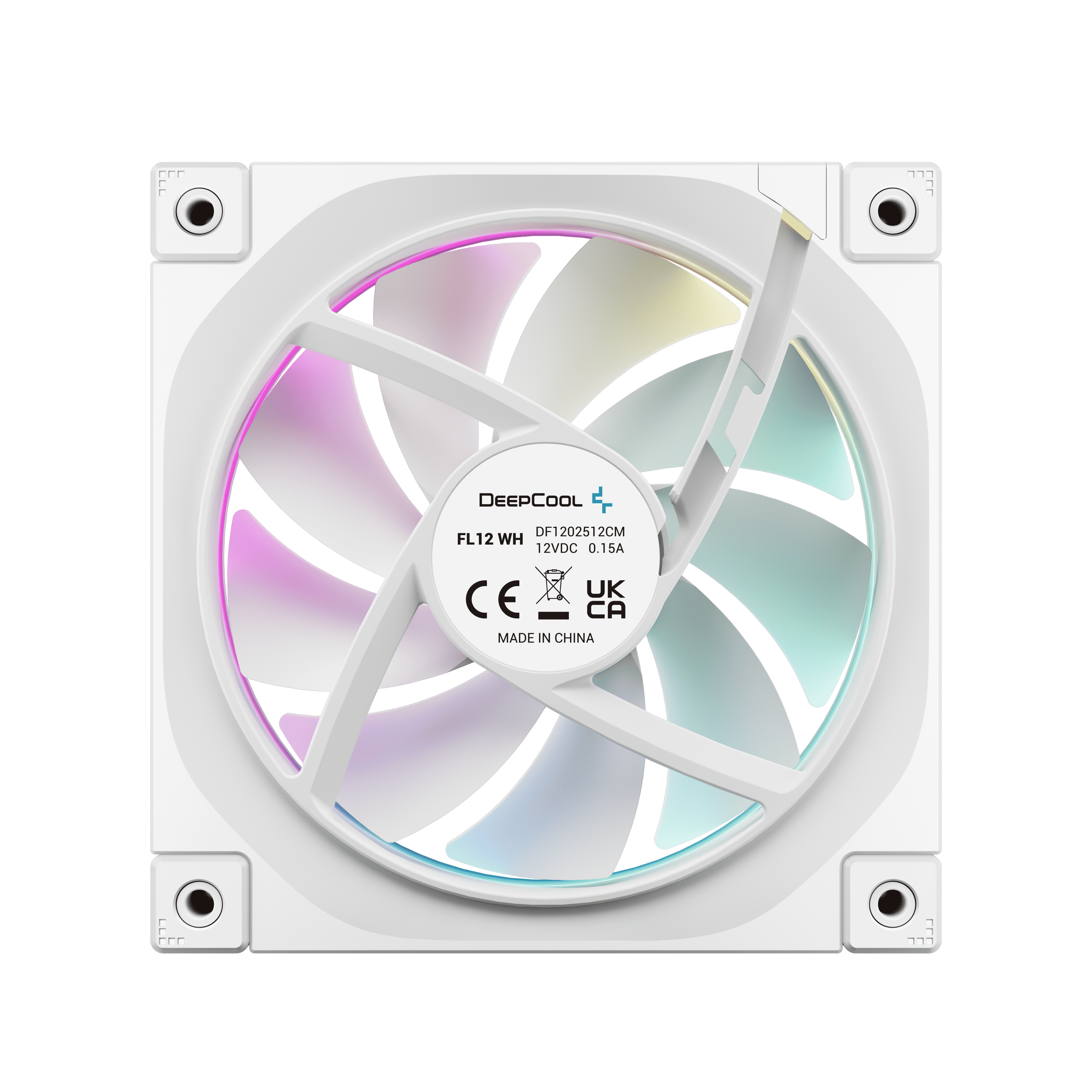 Foto 5 pulgar | Ventilador Deepcool Fl12 Blanco Rgb 120mm R-fl12-whapn1-g