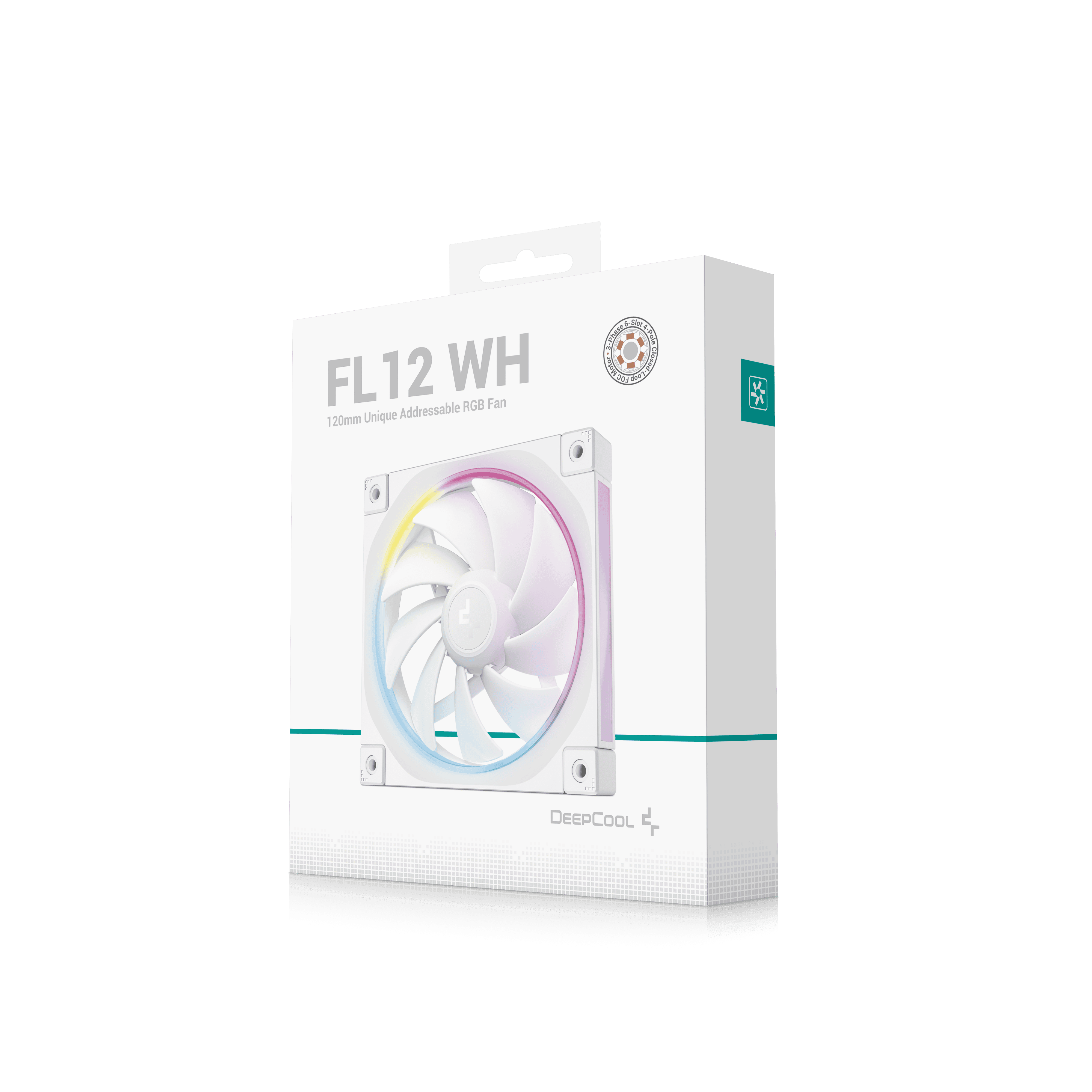 Foto 8 pulgar | Ventilador Deepcool Fl12 Blanco Rgb 120mm R-fl12-whapn1-g
