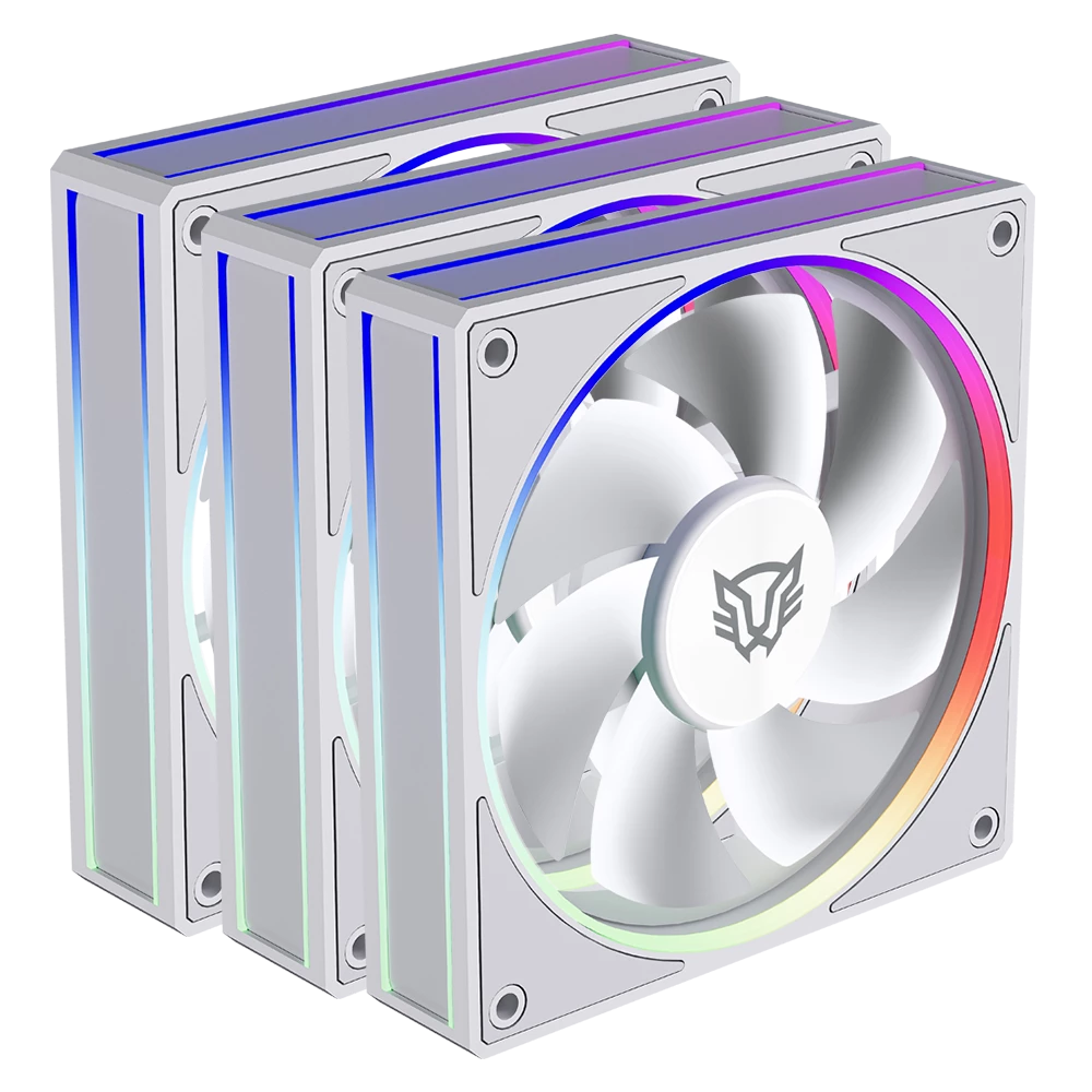 Foto 2 pulgar | Ventilador Balam Rush Eolox Bora Exb85 Kit3x1 120mm Blanco Argb Br-942133