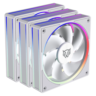 Foto 1 | Ventilador Balam Rush Eolox Bora Exb85 Kit3x1 120mm Blanco Argb Br-942133