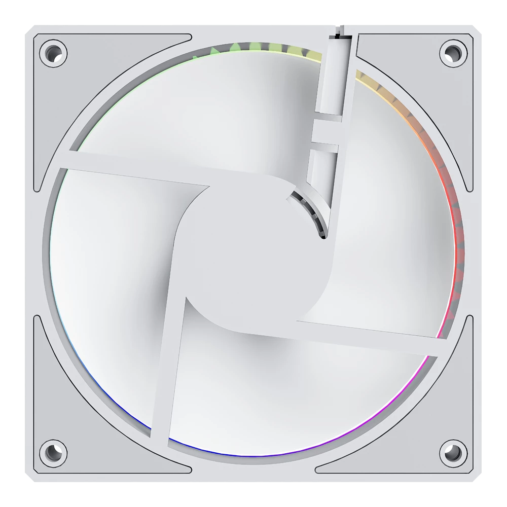 Foto 6 pulgar | Ventilador Balam Rush Eolox Bora Exb85 Kit3x1 120mm Blanco Argb Br-942133
