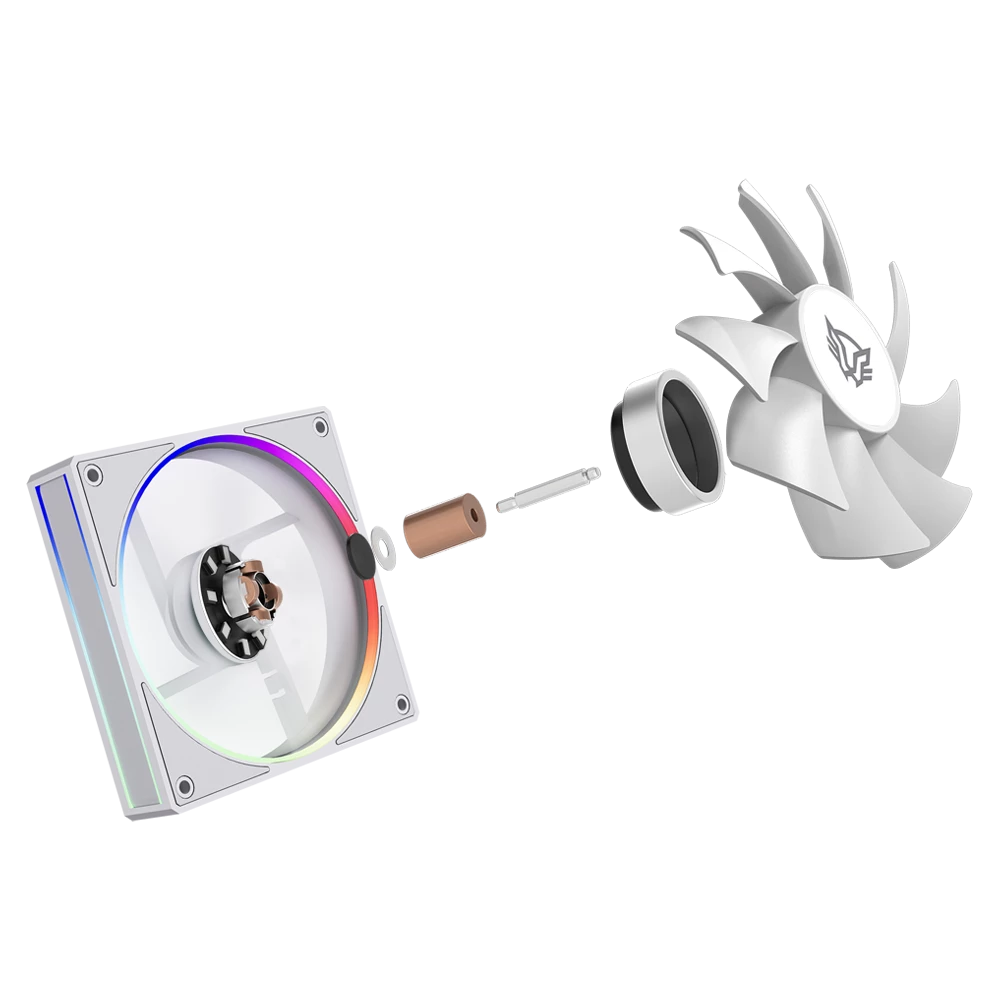 Foto 8 pulgar | Ventilador Balam Rush Eolox Bora Exb85 Kit3x1 120mm Blanco Argb Br-942133