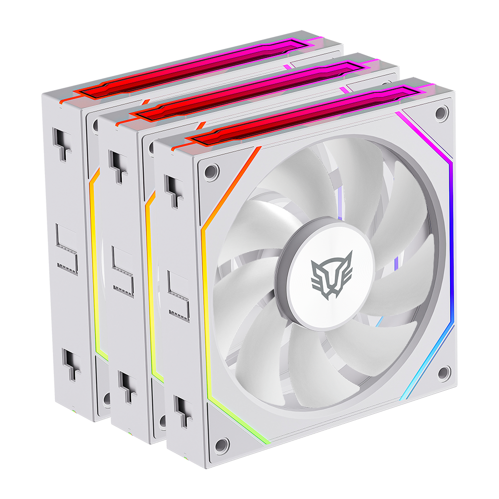 Foto 2 pulgar | Ventilador Balam Rush Eolox Link Exl95 Kit3x1 120mm Blanco Argb Br-942096