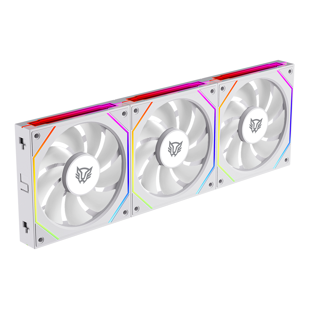 Foto 3 pulgar | Ventilador Balam Rush Eolox Link Exl95 Kit3x1 120mm Blanco Argb Br-942096