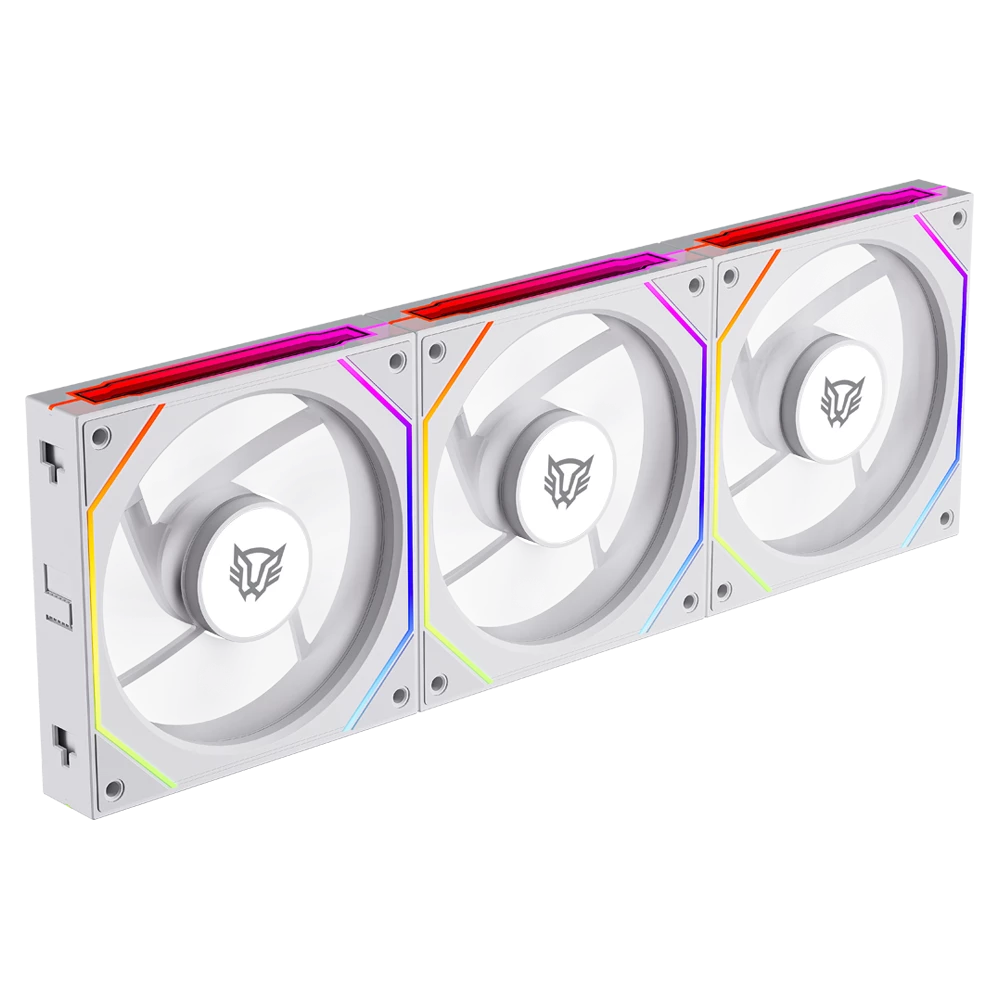 Foto 4 pulgar | Ventilador Balam Rush Eolox Link Exl95 Kit3x1 120mm Blanco Argb Br-942096