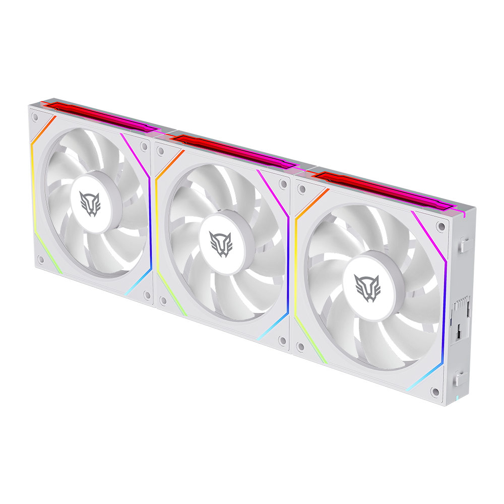 Foto 7 pulgar | Ventilador Balam Rush Eolox Link Exl95 Kit3x1 120mm Blanco Argb Br-942096