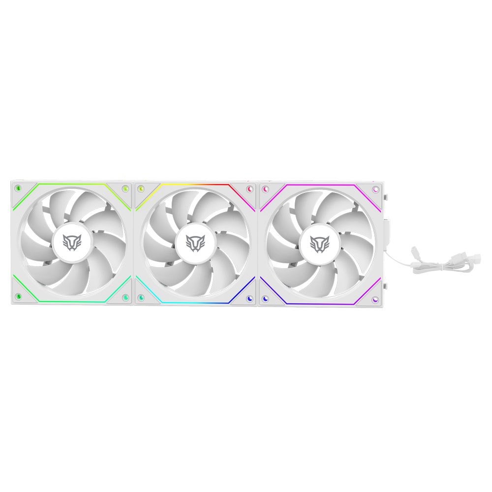 Foto 8 pulgar | Ventilador Balam Rush Eolox Link Exl95 Kit3x1 120mm Blanco Argb Br-942096