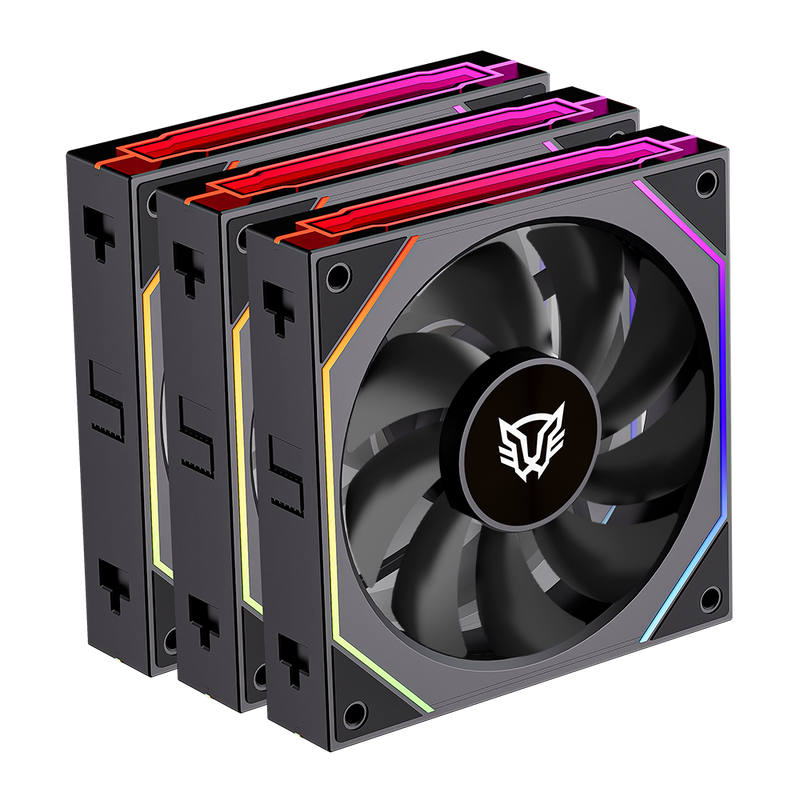 Foto 2 pulgar | Ventilador Balam Rush Eolox Link Exl95 Kit3x1 120mm Negro Argb Br-942089