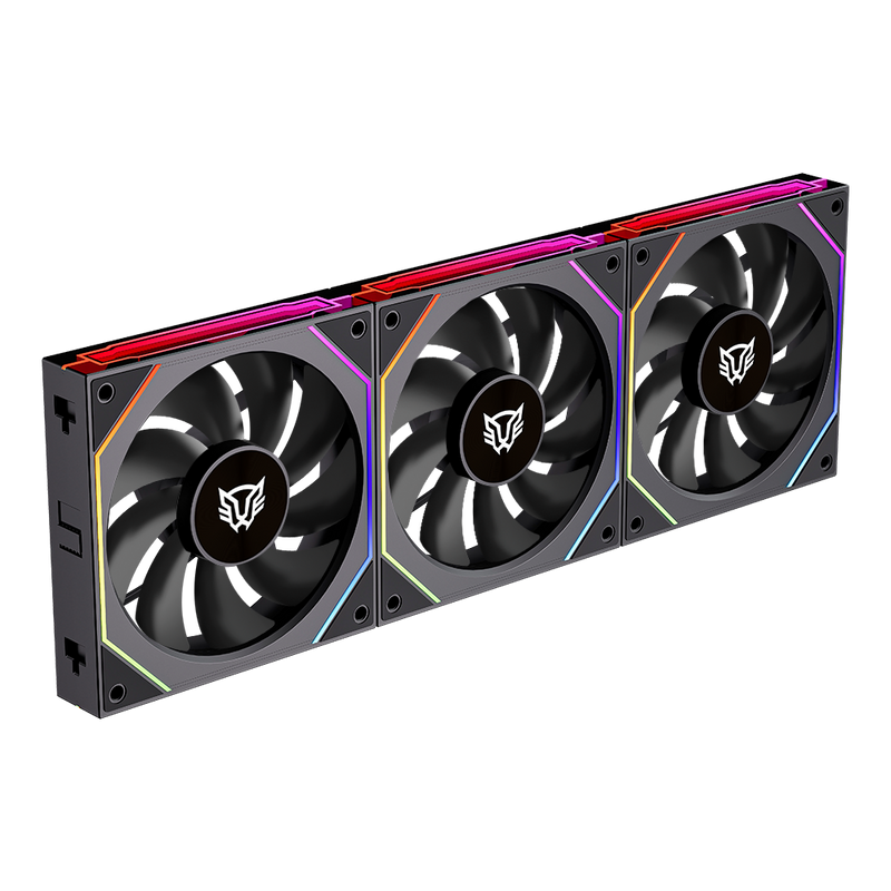 Foto 3 pulgar | Ventilador Balam Rush Eolox Link Exl95 Kit3x1 120mm Negro Argb Br-942089