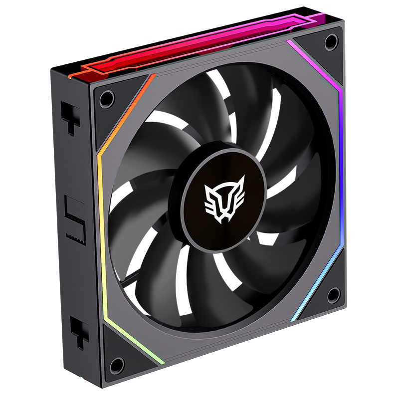 Foto 6 pulgar | Ventilador Balam Rush Eolox Link Exl95 Kit3x1 120mm Negro Argb Br-942089