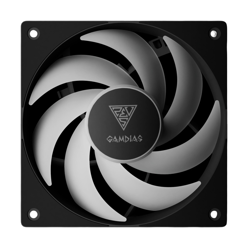 Foto 4 pulgar | Ventilador Gamdias Notus M1 3x120 Negro Argb Notus M1-1203 Argb