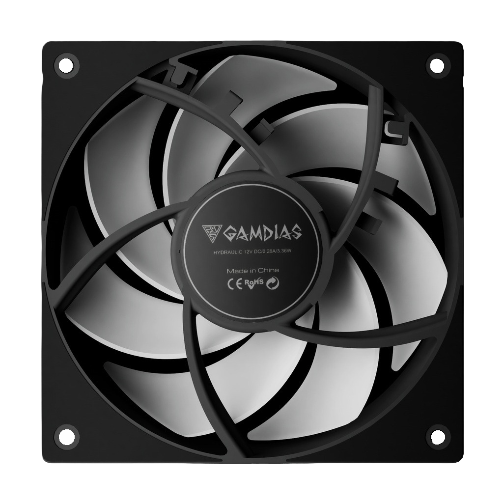 Foto 5 pulgar | Ventilador Gamdias Notus M1 3x120 Negro Argb Notus M1-1203 Argb