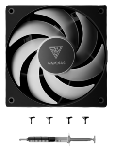 Foto 4 | Ventilador Gamdias Notus M1 1x120 Negro Argb Notus M1-1201 Argb