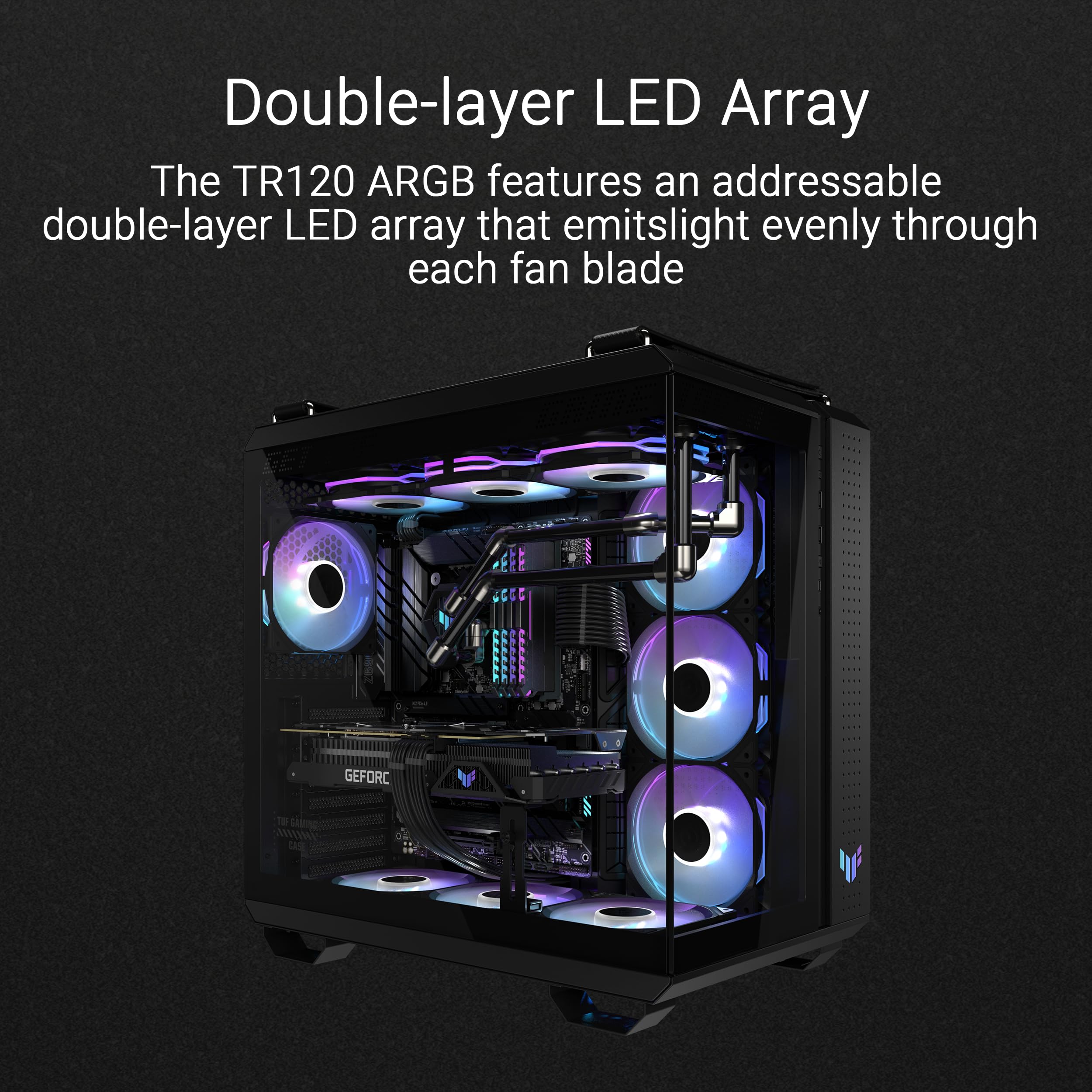 Foto 5 | Ventilador Asus Tuf Gaming Tr120 De 120 Mm Argb Blanco, Paquete Triple - Venta Internacional.
