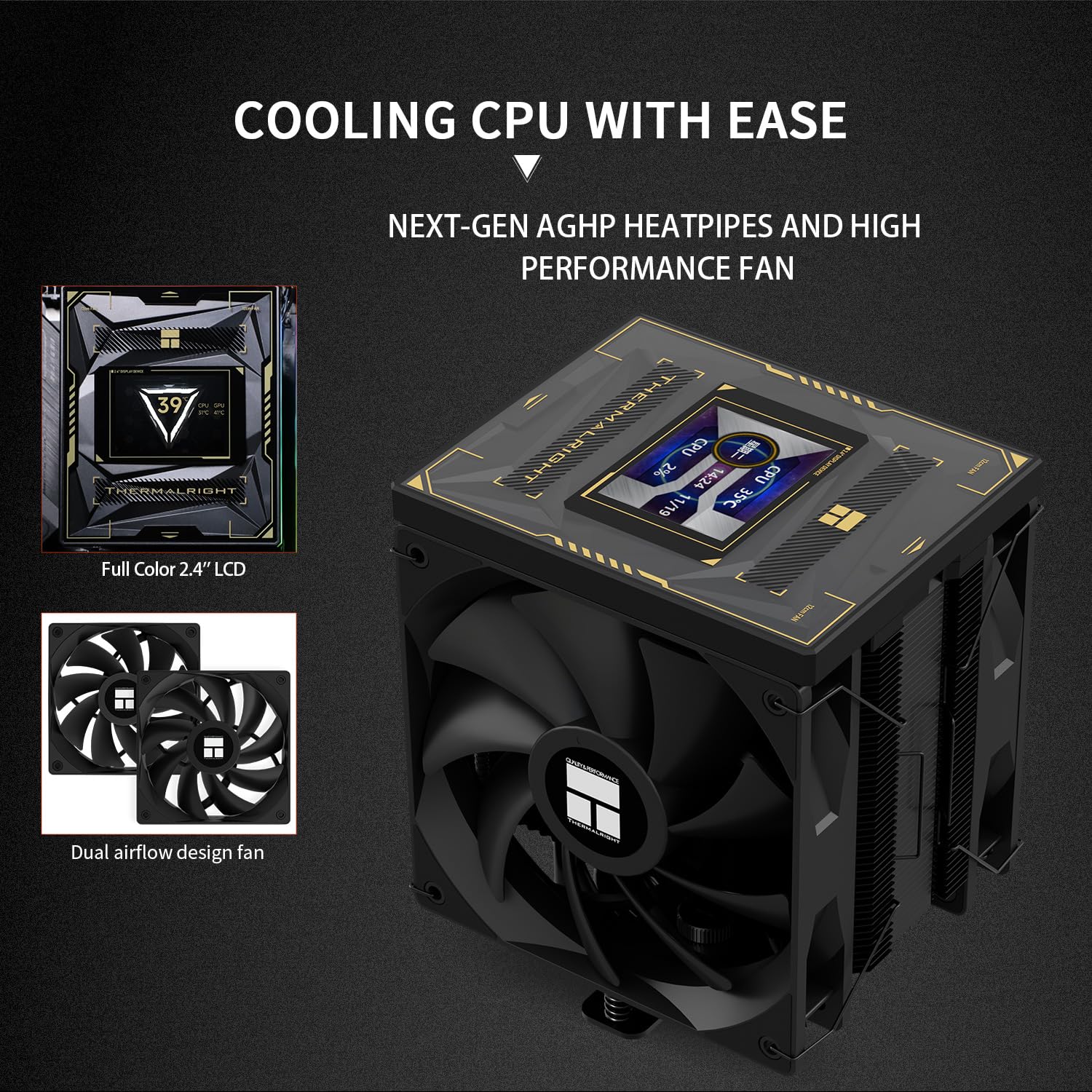 Foto 4 | Enfriador De Aire Para Cpu Thermalright Burst Assassin 120 Vision Black - Venta Internacional.