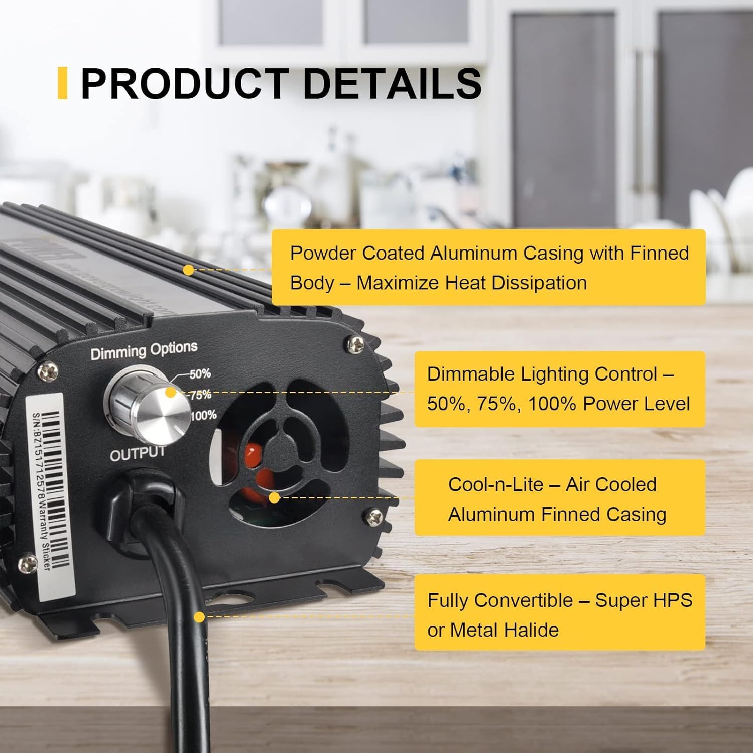 Foto 7 pulgar | Hidropónico Electrónico Regulable Digital Ballast Ipower De 800 W - Venta Internacional.