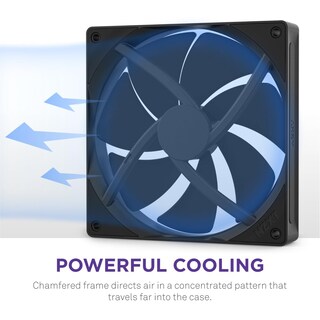Foto 4 | Ventiladores De Presión Estática Nzxt F120p De 120 Mm, Paquete Único, Negros - Venta Internacional.