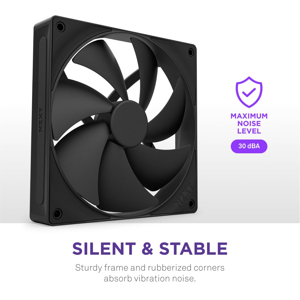 Foto 7 | Ventiladores De Presión Estática Nzxt F120p De 120 Mm, Paquete Único, Negros - Venta Internacional.