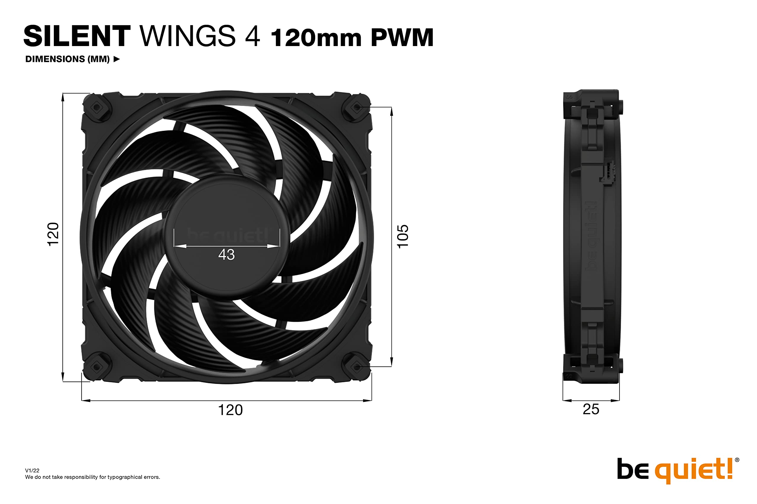 Foto 4 pulgar | ¡ventilador De Refrigeración, Silencio! Silent Wings 4, 120 Mm, Pwm, 1600 Rpm - Venta Internacional.