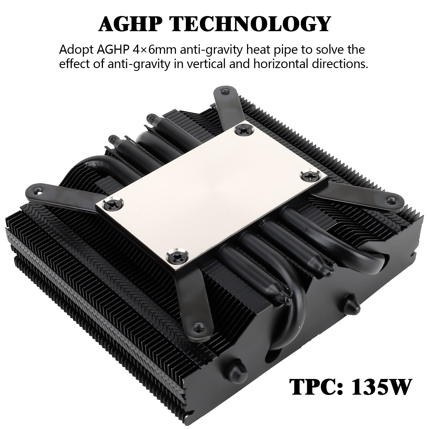 Foto 2 | Enfriador De Cpu Thermalright Axp90 X47 Negro De Perfil Bajo De 47 Mm - Venta Internacional.
