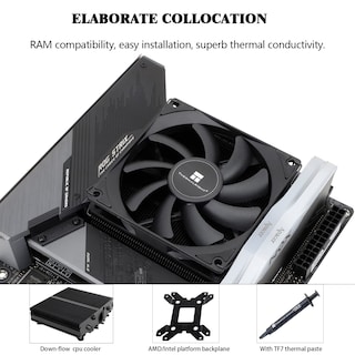 Foto 4 | Enfriador De Cpu Thermalright Axp90 X47 Negro De Perfil Bajo De 47 Mm - Venta Internacional.
