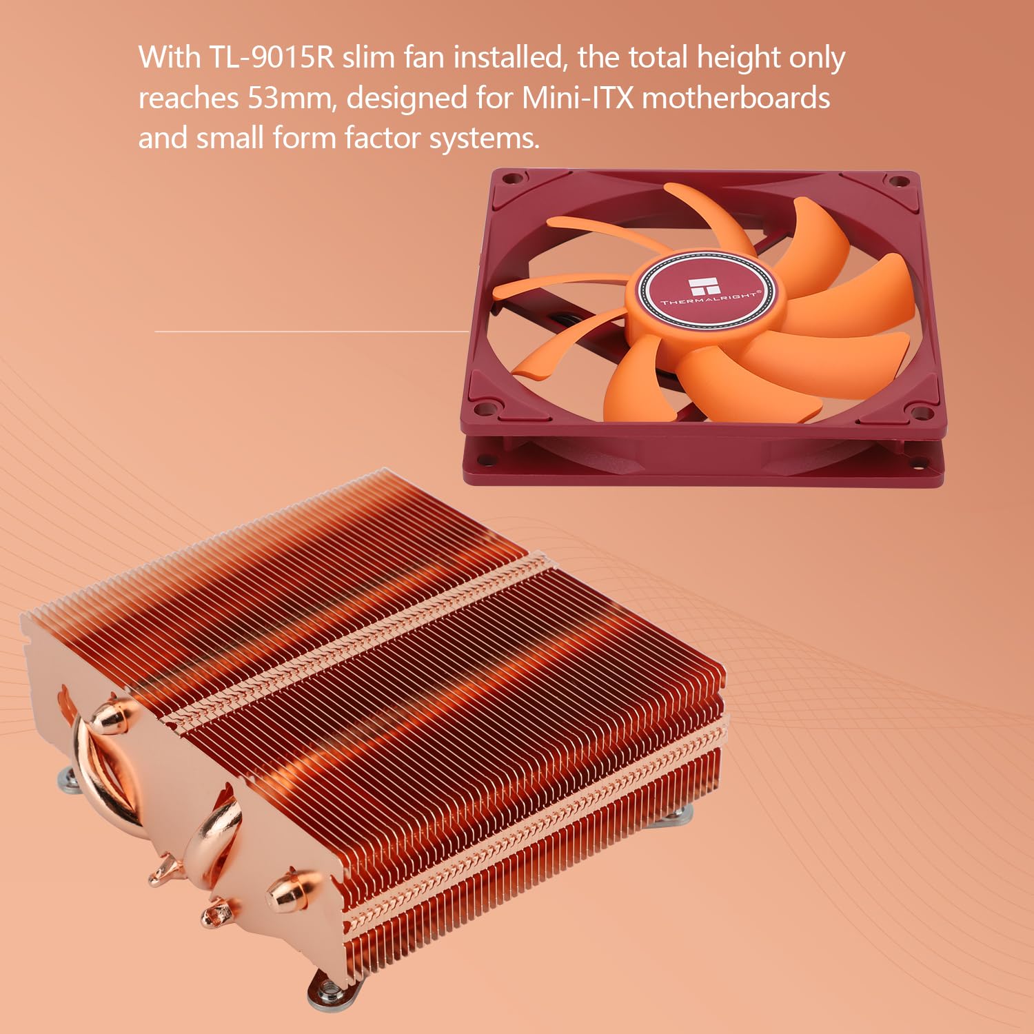 Foto 3 | Enfriador De Cpu Thermalright Axp90-x53 Completamente De Cobre De Bajo Perfil - Venta Internacional.