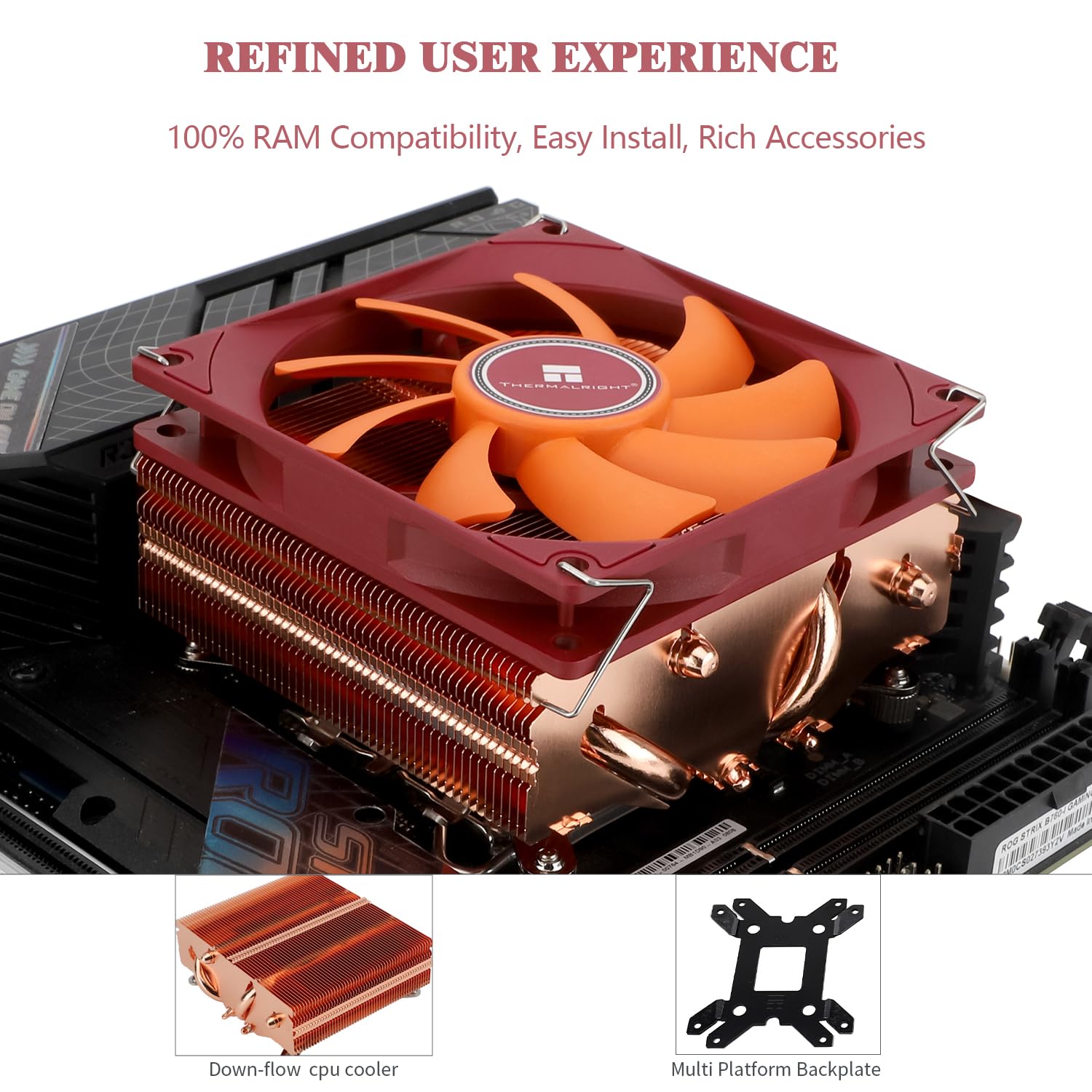 Foto 5 pulgar | Enfriador De Cpu Thermalright Axp90-x53 Completamente De Cobre De Bajo Perfil - Venta Internacional.