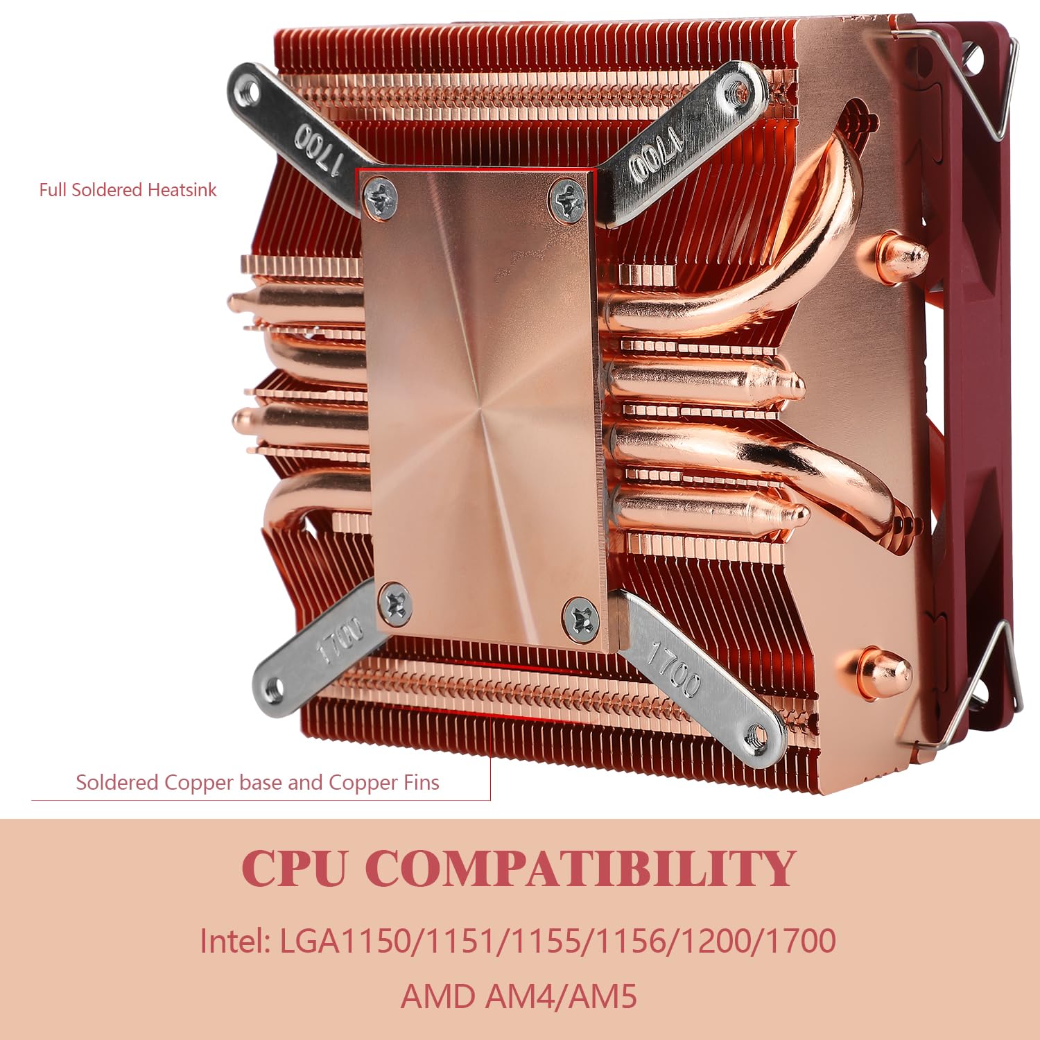Foto 6 pulgar | Enfriador De Cpu Thermalright Axp90-x53 Completamente De Cobre De Bajo Perfil - Venta Internacional.