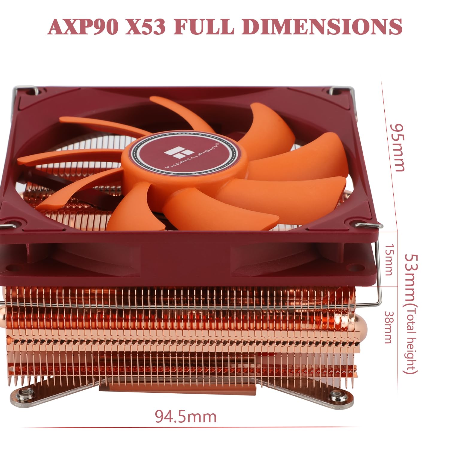 Foto 7 | Enfriador De Cpu Thermalright Axp90-x53 Completamente De Cobre De Bajo Perfil - Venta Internacional.