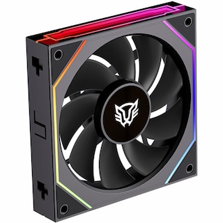 Foto 3 | Kit 3 Ventiladores Gamer Balam Rush Eolox Link-r Exl95r 120mm Argb Aspas Inversas Diseño Cuadrado Da