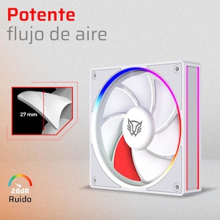 Foto 5 | Ventilador Gamer Balam Rush Eolox Bora-r Exb85r 120mm Argb Aspas Inversas Diseño Cuadrado Pwm 4 Pin
