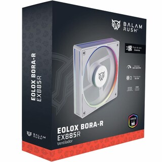 Foto 6 | Ventilador Gamer Balam Rush Eolox Bora-r Exb85r 120mm Argb Aspas Inversas Diseño Cuadrado Pwm 4 Pin