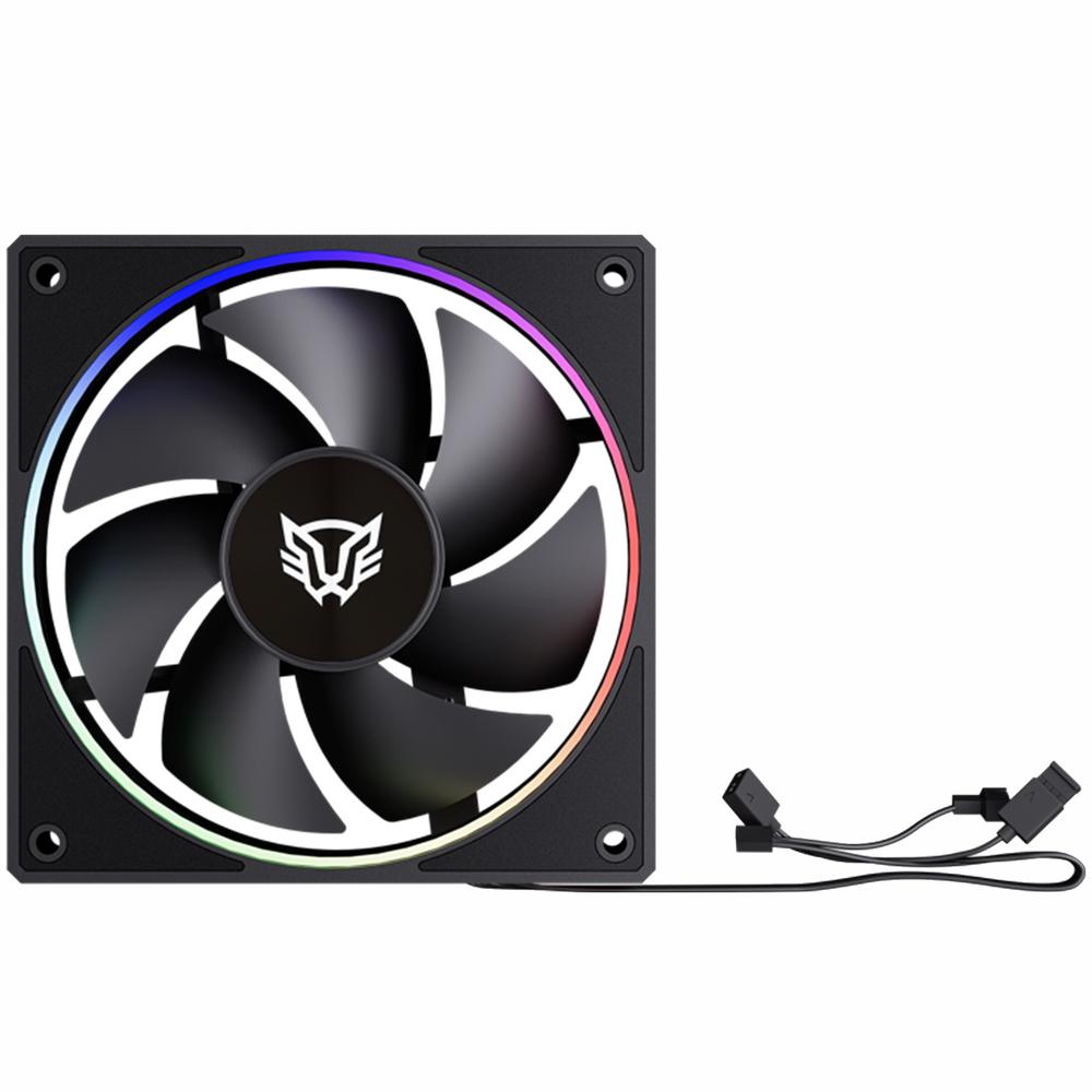 Foto 1 | Ventilador Gamer Balam Rush Eolox Bora Exb85 120mm Argb Diseño Cuadrado Pwm 4 Pin + Aura 1600rpm Neg