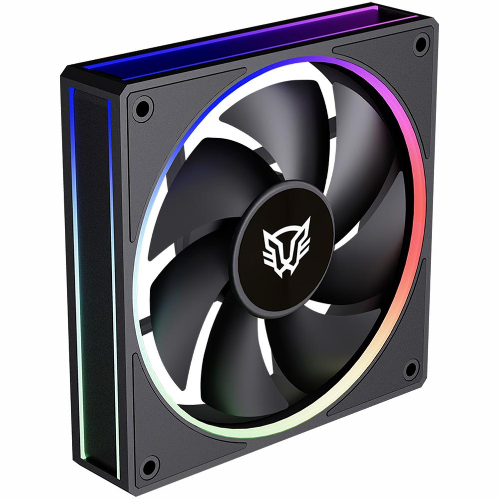 Foto 3 pulgar | Ventilador Gamer Balam Rush Eolox Bora Exb85 120mm Argb Diseño Cuadrado Pwm 4 Pin + Aura 1600rpm Neg