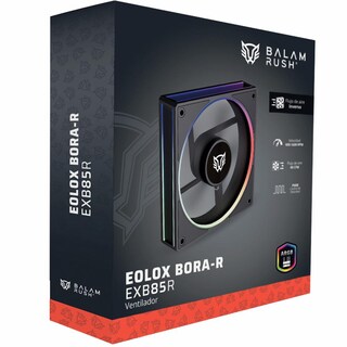 Foto 6 | Ventilador Gamer Balam Rush Eolox Bora-r Exb85r 120mm Argb Aspas Inversas Diseño Cuadrado Pwm 4 Pin