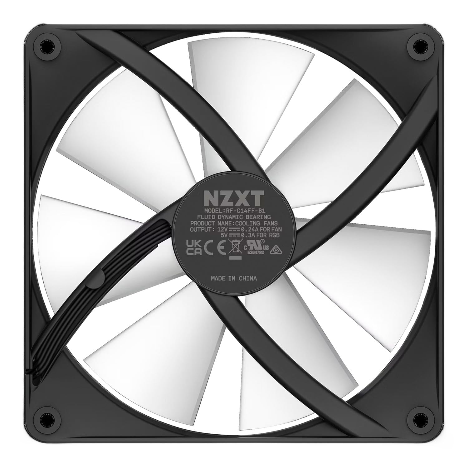 Foto 5 pulgar | Ventilador Nzxt F140 Rgb Core De 140 Mm Montado En Un Hub Con 8 Led Negro - Venta Internacional.