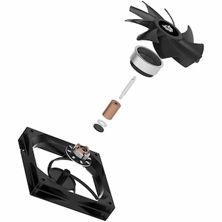 Foto 4 | Ventilador Gamer Balam Rush Eolox Glaziar Exg77 120mm Aspas Aerodinámicas Pwm 4 Pin 2000rpm Negro Br