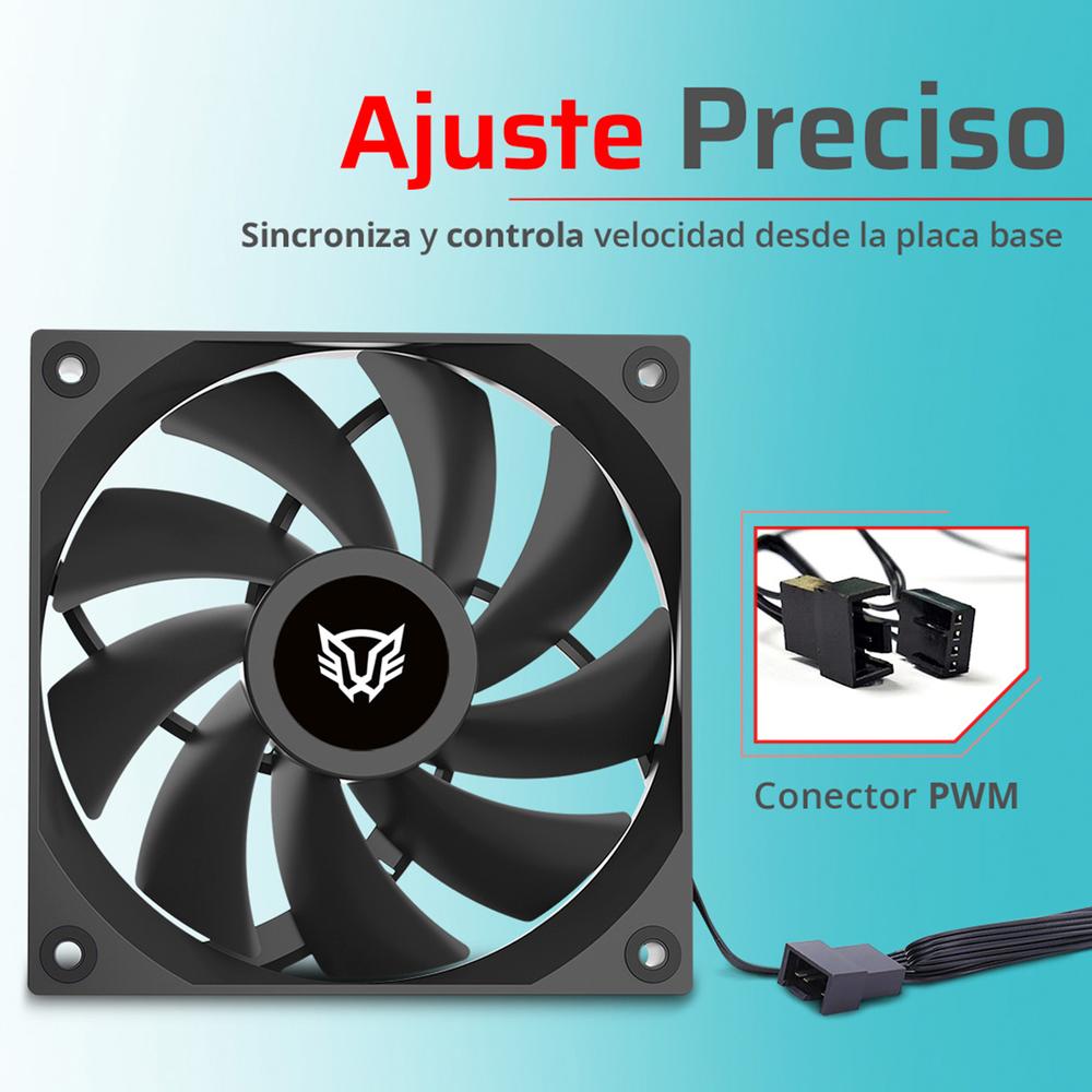 Foto 5 pulgar | Ventilador Gamer Balam Rush Eolox Glaziar Pro Exg99 120mm Aspas Aerodinámicas Pwm 4 Pin 2000rpm Negr