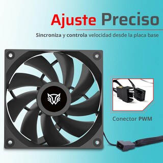 Foto 4 | Ventilador Gamer Balam Rush Eolox Glaziar Pro Exg99 120mm Aspas Aerodinámicas Pwm 4 Pin 2000rpm Negr