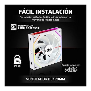 Foto 2 | Kit 3 Ventiladores Magenticos Para Pc Eo Safe Imports Esi-20105 Blanco