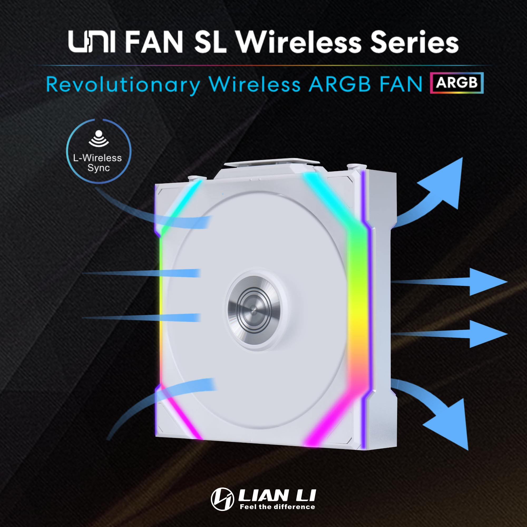 Foto 2 | Fan Lian Li Uni Fan Sl Inalámbrico Argb De 120 Mm  Paquete Triple  Blanco - Venta Internacional.