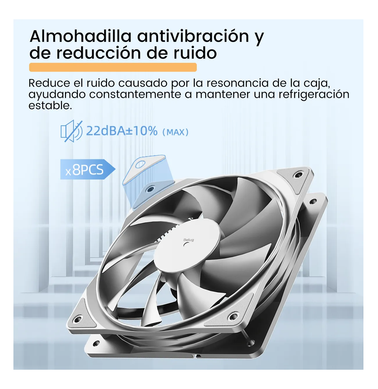 Foto 4 pulgar | Ventilador De Pc 120mm Silencioso Sin Luz Para Pc Negro