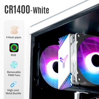 Foto 2 | Enfriador De Aire Para Cpu Jonsbo Cr1400 Rgb De 126 Mm Con Ventilador Pwm De 92 Mm - Venta Internacional.
